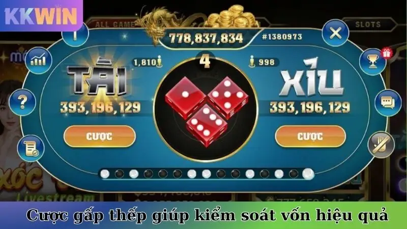Cược gấp thếp giúp kiểm soát vốn hiệu quả