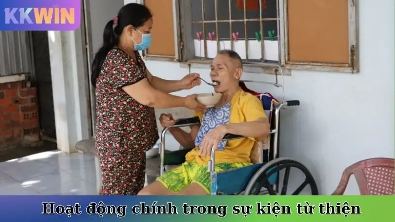 Hoạt động chính trong sự kiện KKwin mái ấm cho người già