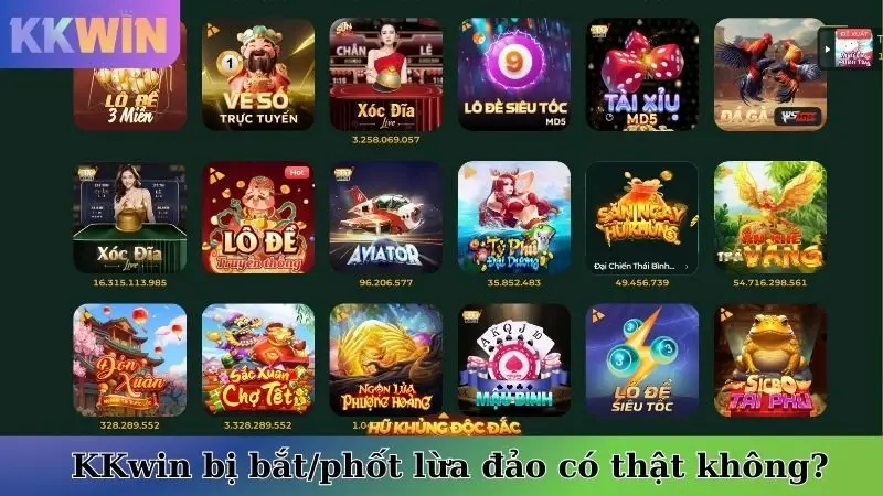 KKwin bị bắt/phốt lừa đảo có thật không?